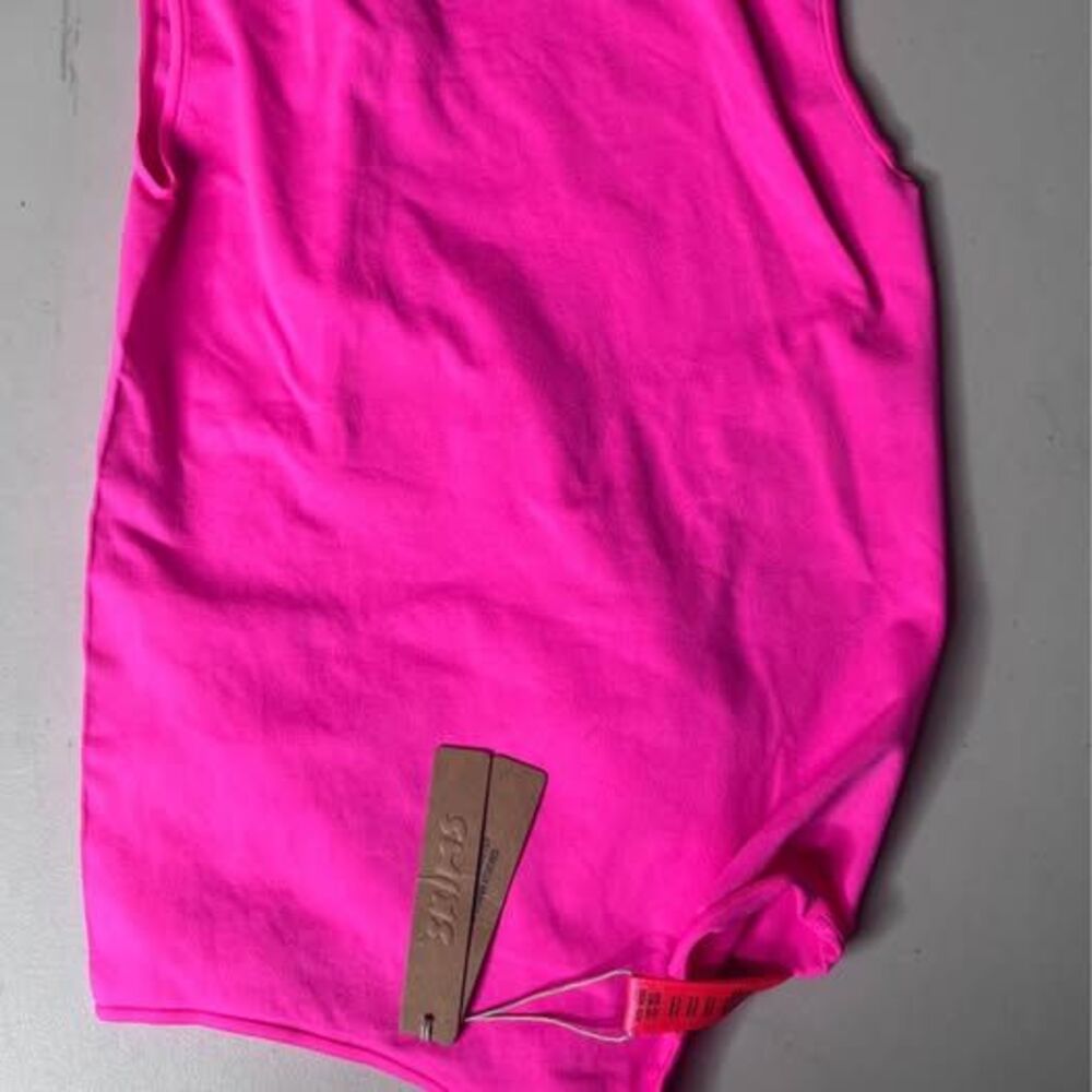 SKIMS Neon Pink Bodysuit